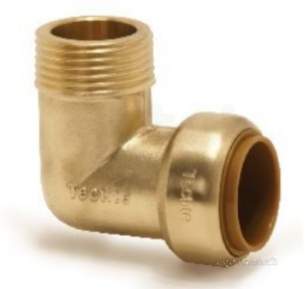 Yorkshire Tectite Fittings -  Yorks Tectite T13 15mm X 1/2 Inch Male Elbow