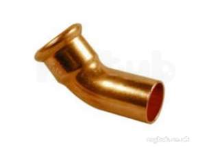 Yorkshire Pressfit Fittings -  S21s 15mm Xpress Obtuse Street Elbow 45d