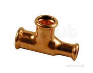 Yorkshire Pressfit Fittings -  S26 35x28x35 Xpress Tee Red End 38518