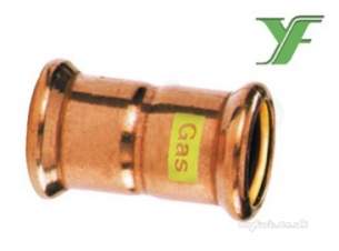 Yorkshire Pressfit Fittings -  Pegler Yorkshire Sg1 42mm Gas Xpress Coupling