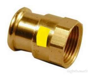 Yorkshire Pressfit Fittings -  Xpress Cu Gas Sg2 Fi Str Conn 42x1.1/2