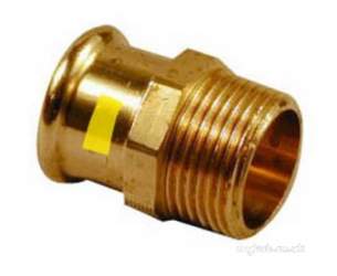Yorkshire Pressfit Fittings -  Xpress Cu Gas Sg3 Mi Str Conn 42x1.1/2