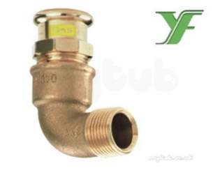 Yorkshire Pressfit Fittings -  Xpress Cu Gas Sg13 Mi Elbow 35x1.1/4