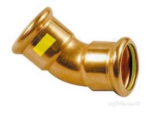 Yorkshire Pressfit Fittings -  Sg21 28mm Gas Xpress Obtuse Elbow