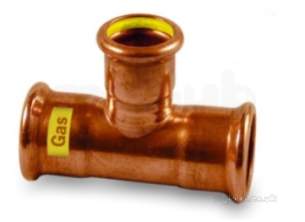 Yorkshire Pressfit Fittings -  Sg24 35mm Gas Xpress Equal Tee 39853