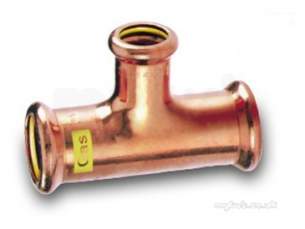 Yorkshire Pressfit Fittings -  Sg25 22x22x15 Gas Xpress Red Branch Tee