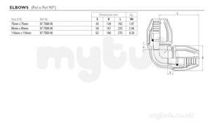 Philmac Polygrip P -  Philmac Elbow Pxp 110mm 7500