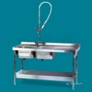 Pland Catering Sinks and Stands -  Pland 1000 X 600mm Left Hand Catering Sinkandstand