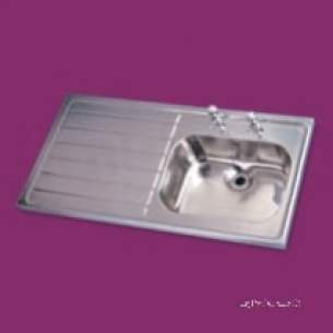 Pland Catering Sinks and Stands -  Pland Htm64 1200 X 600 Right Hand Hospital Sink One Tap Hole Ss