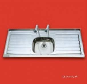 Pland Catering Sinks and Stands -  Pland 1028x500 316 Grade Lab Inset Sink Lhd Ss