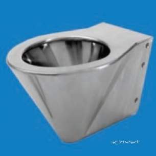 Pland Commercial Stainless Steel -  Pland Back To Wall Shrouded Wc Pan