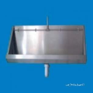 Pland Commercial Stainless Steel -  Pland 1500mm Wall Mtd Economy Urinal