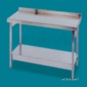 Pland Catering Sinks and Stands -  Pland 1500mm Wall Table C/w Stand