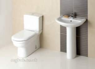 Eastbrook Sanitary Ware -  10.2010 Pluto Basin 600mm One Tap Hole White