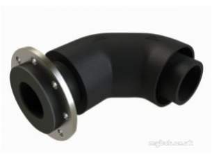 Durapipe Plx Secondary Contained Systems -  Plx 90d Elbow Flange Transition 110-160x100nw