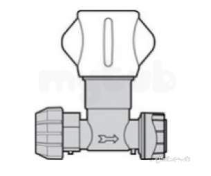 Underfloor Heating Manifolds and Ancillaries -  25 X 15 Polyplumb Stopcock Mdpe 5