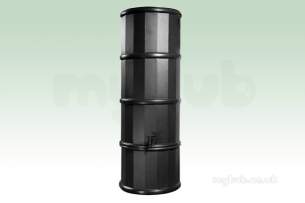 Polytank Pt2000 Tanks -  Polybutt C/w Tap/lid/base/diverter Black