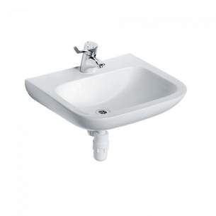 Armitage Shanks Commercial Sanitaryware -  Armitage Shanks Portman 21 Basin 60cm White Nof Nchn 1cth