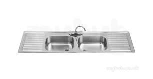 Sissons Stainless Steel Products -  B20087d 1800 X 500 Dbdd Right Hand Inset Sink Ss