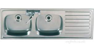 Sissons Stainless Steel Products -  Sissons F0313 Dbsd Right Hand Inset Sink Ss