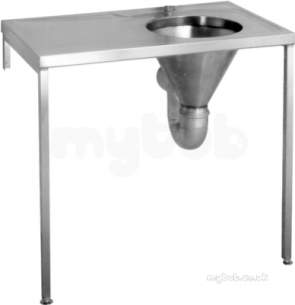 Sissons Stainless Steel Products -  Hospital Duh Slop Hopper 1000 X 600 Lh