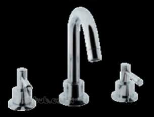 Eastbrook Brassware -  31.0106 Prado Lever 3 Hol Dck Basin Mixer Ch