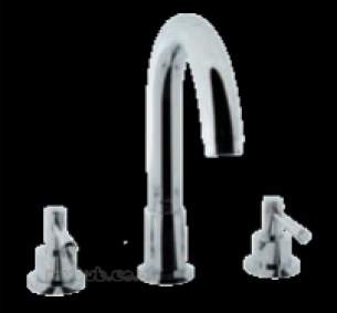 Eastbrook Brassware -  31.0107 Prado Lever 3 Hole Bath Filler Ch