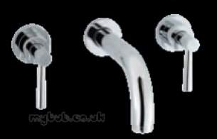 Eastbrook Brassware -  31.0108 Prado Levr 3 Hole W/m Basin Mixer Ch