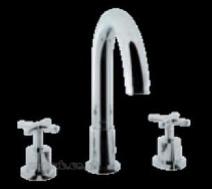 Eastbrook Brassware -  31.0207 Prado Star 3 Hole Bath Filler Ch