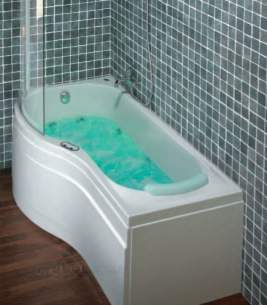 Eastbrook Baths -  Prado Offst Showerbath Left Hand C/n 8jet Chrome Plated Whirlpool
