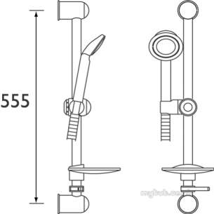 Gummers Commercial Showers -  Sirrus 100efb Contract Shower Kit