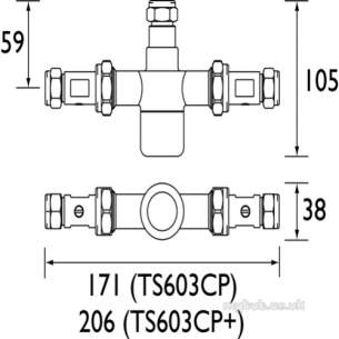 Gummers Commercial Showers -  Gummers Sirrus Ts603 Mixing Valve