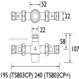 Gummers Commercial Showers -  Gummers Sirrus Ts803 Mixing Valve