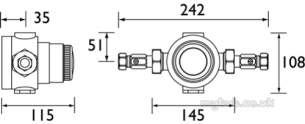 Gummers Commercial Showers -  Sirrus Ts4753e 22mm Mixing Valve Cp