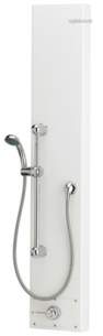 Gummers Commercial Showers -  Sirrus Hospital Panel White And Flexi Kit