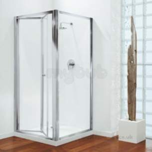 Coram Premier Shower Enclosures -  Premier Bifold 1000mm Door Slvr/cl Door Only