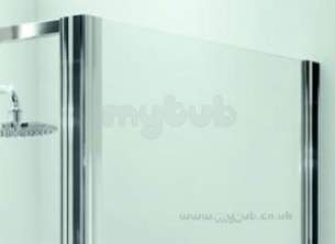 Coram Shower Enclosures and Bath Screens -  Coram 900 Semi Frame-less Side Panel Slv/clr