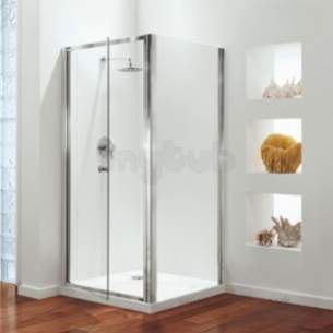 Coram Premier Shower Enclosures -  Premier 900mm Pivot Door Sl/cl/st Door Only