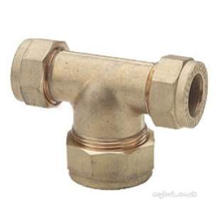 Prestex Compression Fittings -  Prestex 50a 22mm X 22mm X 28mm Red Tee
