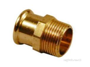 Yorkshire Pressfit Fittings -  S3 15mm X 3/4 Inch Mi Xpress Male Coupling