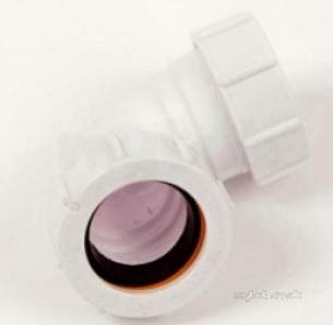 Polypipe Waste and Traps -  40mm X 90 Degree Knuckle Bend Ps16-w