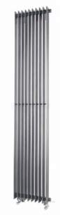 Quinn Adagio v Designer Towel Rails -  Quinn Adagio V Single Column 1800x320mm Qs7020w White