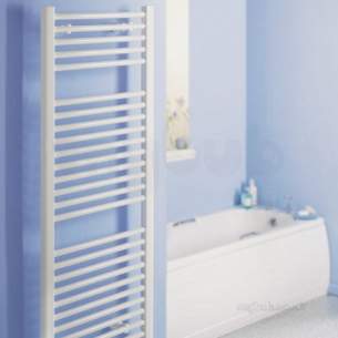 Quinn Crystal Designer Towel Rails -  Quinn Crystal Straight 730x450mm Qrk1 White