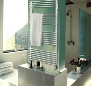 Quinn Pearl Designer Towel Rails -  Quinn Pearl Straight 800x600mm Qrt2 White