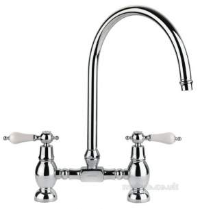 Rangemaster Brassware -  Belfast Tbl1 Bridge Mixer Tap Chrome