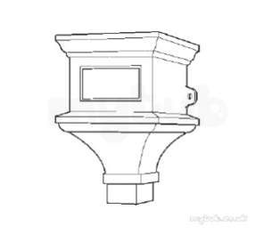 Hargreaves Sand Cast Rainwater -  Hargreaves H515 Head - Rh515