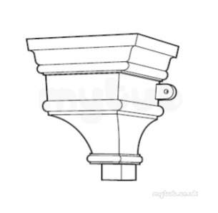 Hargreaves Sand Cast Rainwater -  Hargreaves H544 Orn Head 380mm Rh544