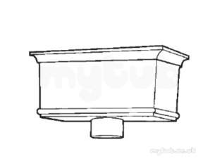 Hargreaves Sand Cast Rainwater -  Hargreaves H82 Head 355mm-125x100mm