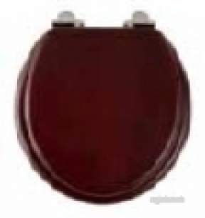 Roper Rhodes Toilet Seats -  Jupiter 8070 S/close Sld Wood Seat Mahog