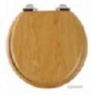 Roper Rhodes Toilet Seats -  Jupiter 8070 S/close Sld Wood Seat N/oak